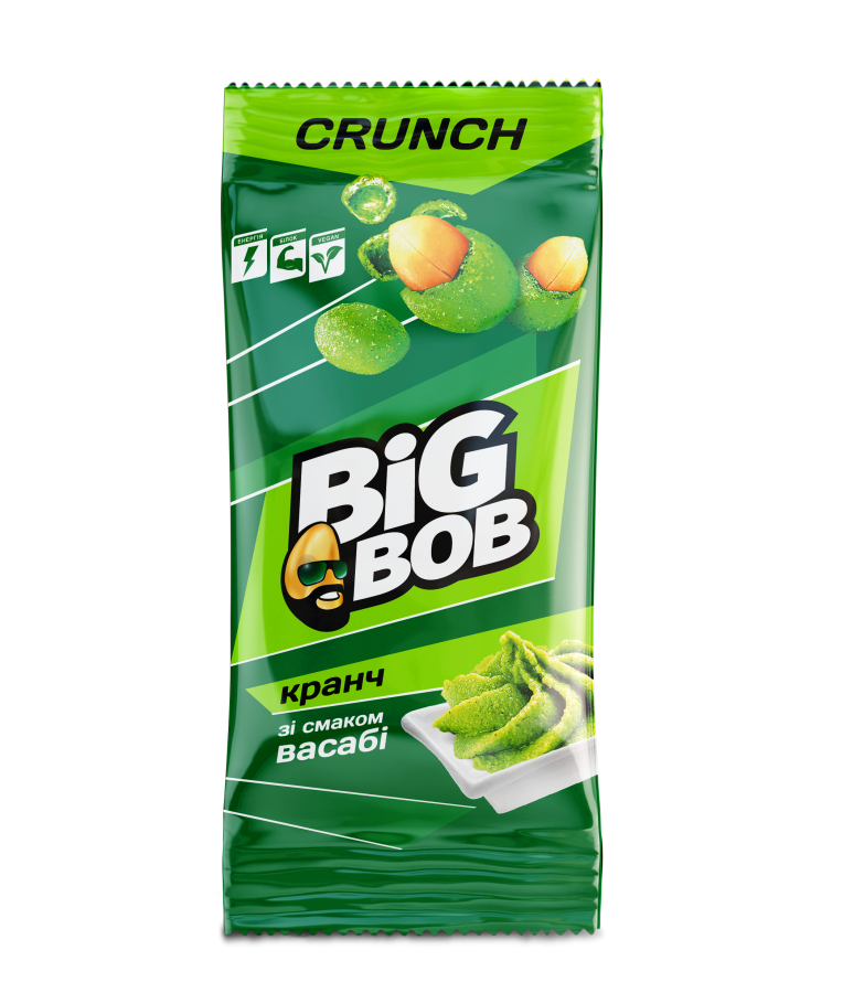 Crunchies with wasabi flavor