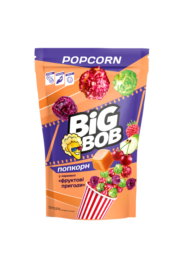Popcorn in caramel "Fruit Adventures"