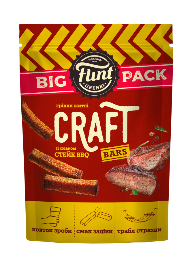 Грінки зі смаком Стейк BBQ
