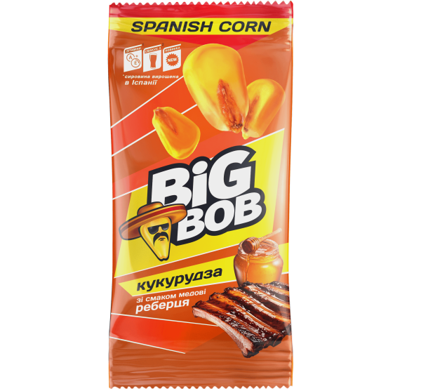 Roasted corn with "Honey Ribs" flavor.