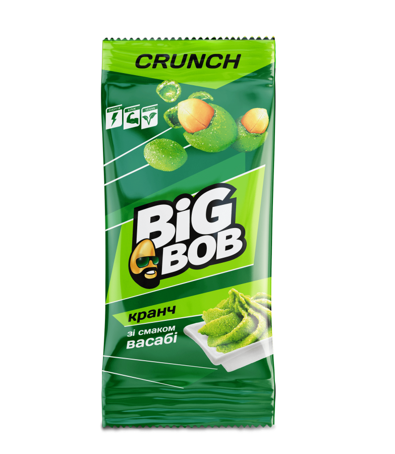 Crunchies with wasabi flavor