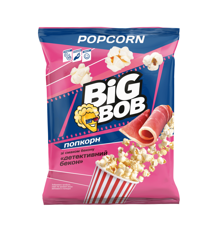Bacon-flavored popcorn "Detective Bacon"