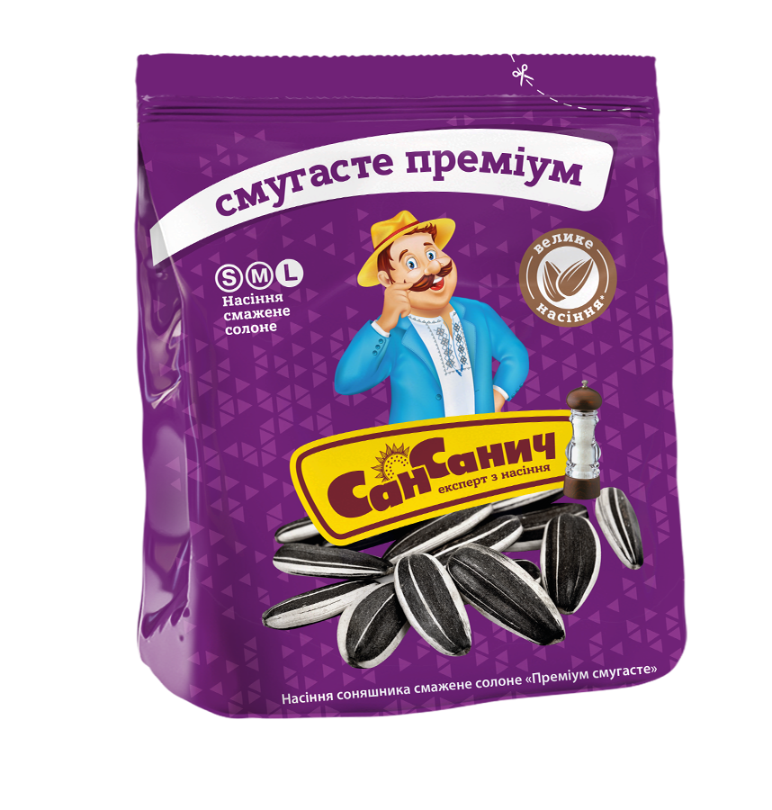 Насіння смугасте смажене солоне "Преміум"