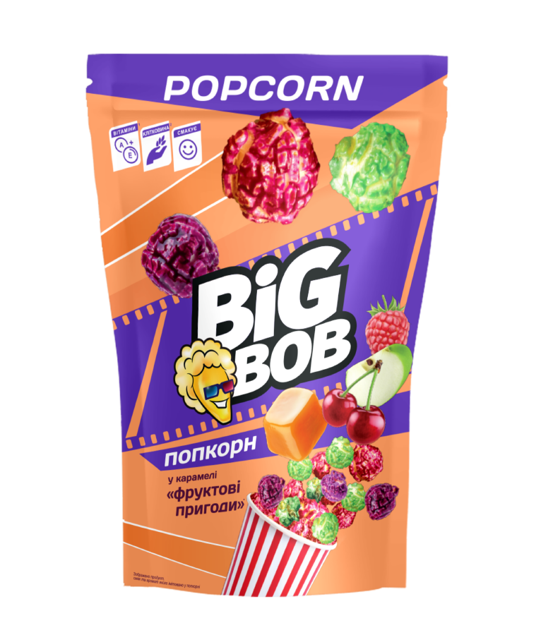 Popcorn in caramel "Fruit Adventures"