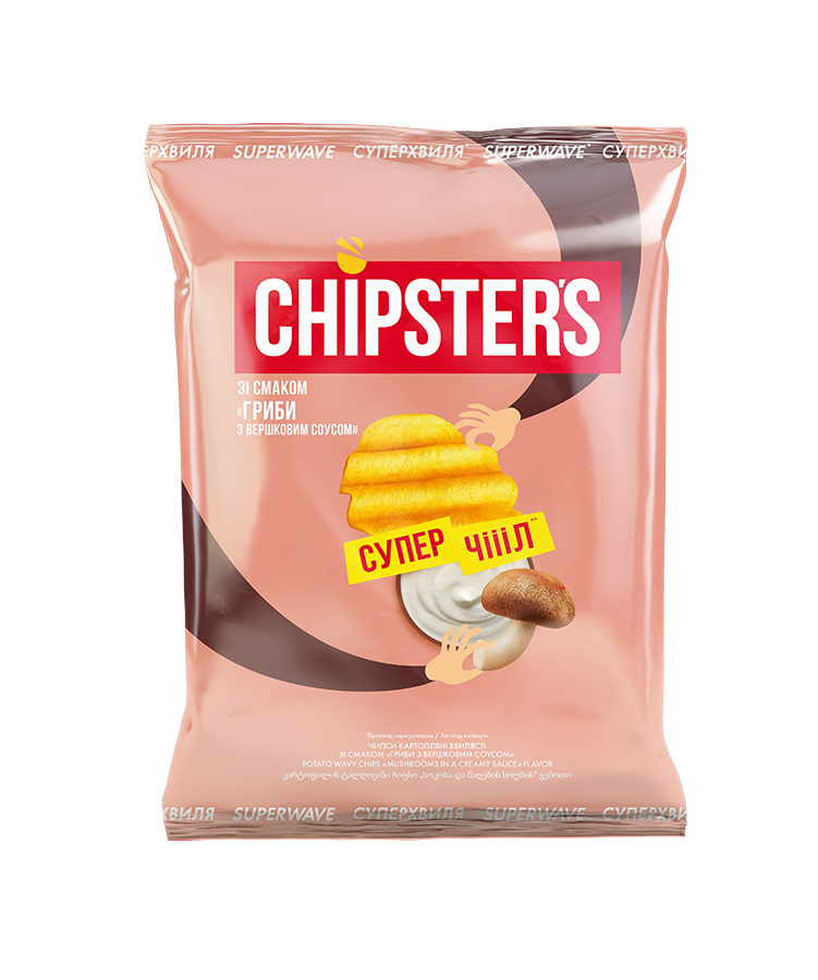 Superwave with the taste of Mushrooms with cream sauce