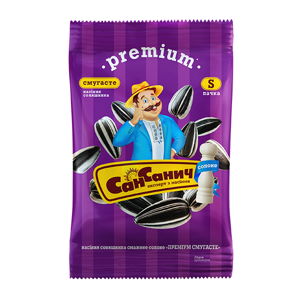 Roasted salted sunflower seeds "Premium striped"