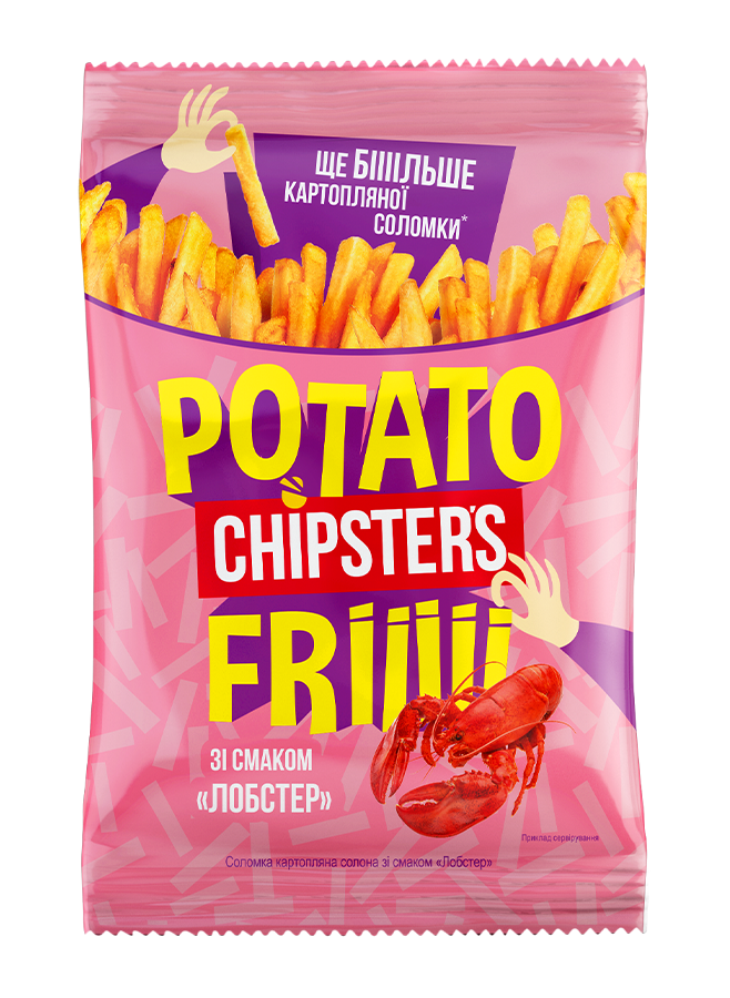 Potato sticks with lobster flavor