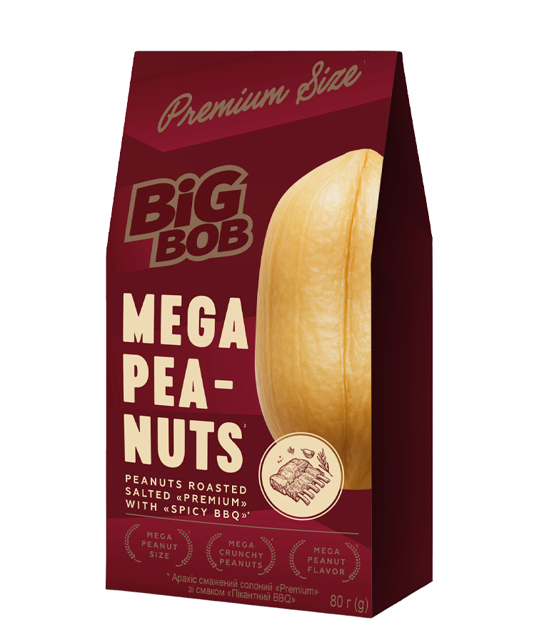Premium Roasted Salted Peanuts with Spicy BBQ Flavor
